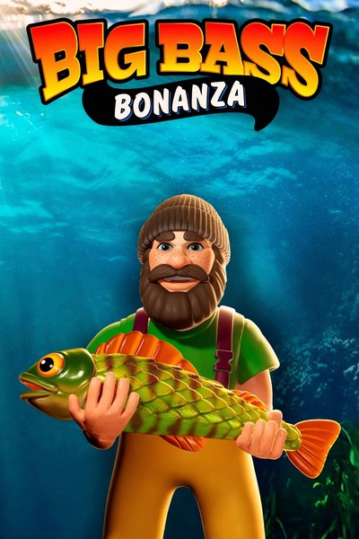 Omslag van de slot Big Bass Bonanza in de Betwest Casino-lobby